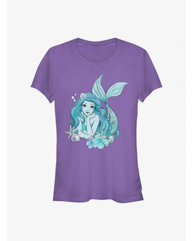 Disney The Little Mermaid Sea Ariel Girls T-Shirt $7.47 T-Shirts