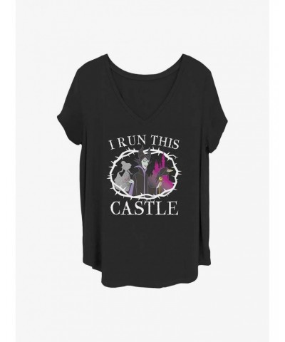 Disney Maleficent I Run This Castle Girls T-Shirt Plus Size $12.14 T-Shirts