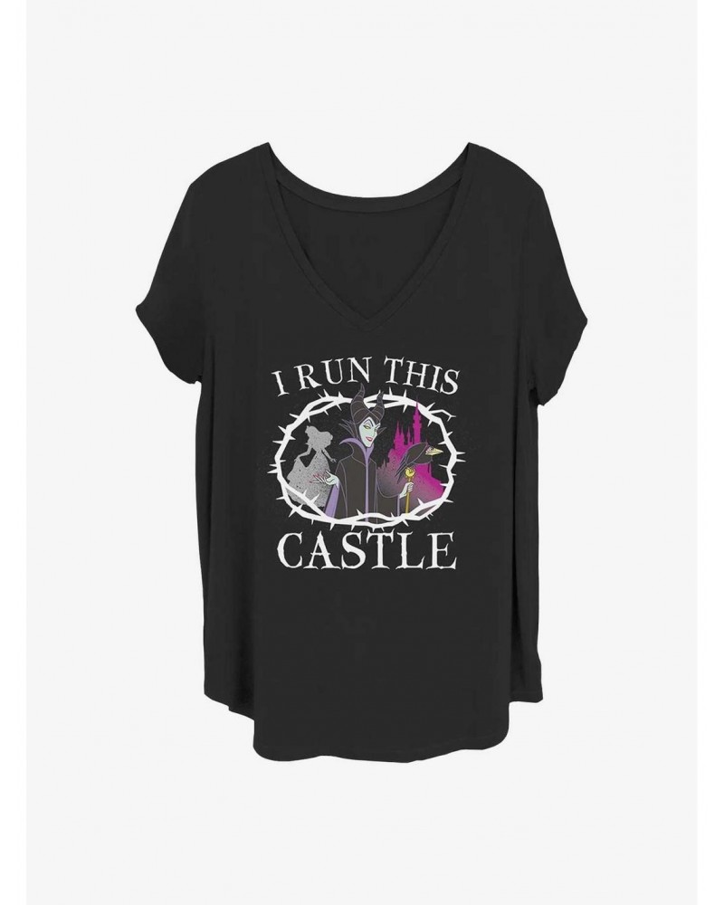 Disney Maleficent I Run This Castle Girls T-Shirt Plus Size $12.14 T-Shirts