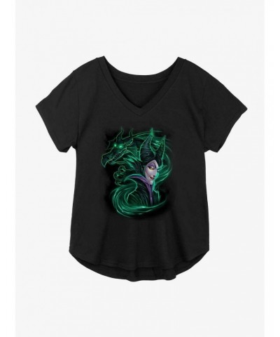 Disney Sleeping Beauty Maleficent Dark Magic Girls Plus Size T-Shirt $13.01 T-Shirts