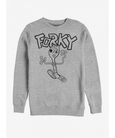 Disney Pixar Toy Story 4 Doodle Fork Heathered Sweatshirt $15.13 Sweatshirts