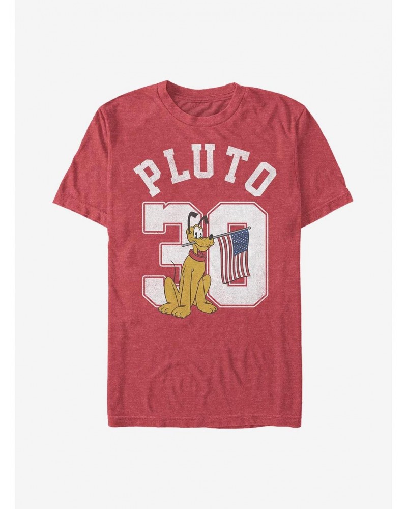 Disney Pluto Pluto Collegiate T-Shirt $10.52 T-Shirts