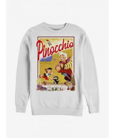 Disney Pinocchio Storybook Poster Crew Sweatshirt $11.44 Sweatshirts