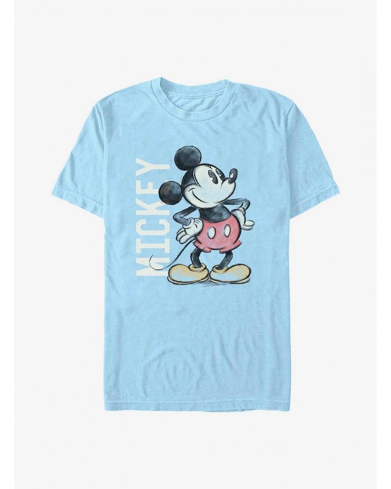 Disney Mickey Mouse Charcoal Mickey T-Shirt $7.17 T-Shirts