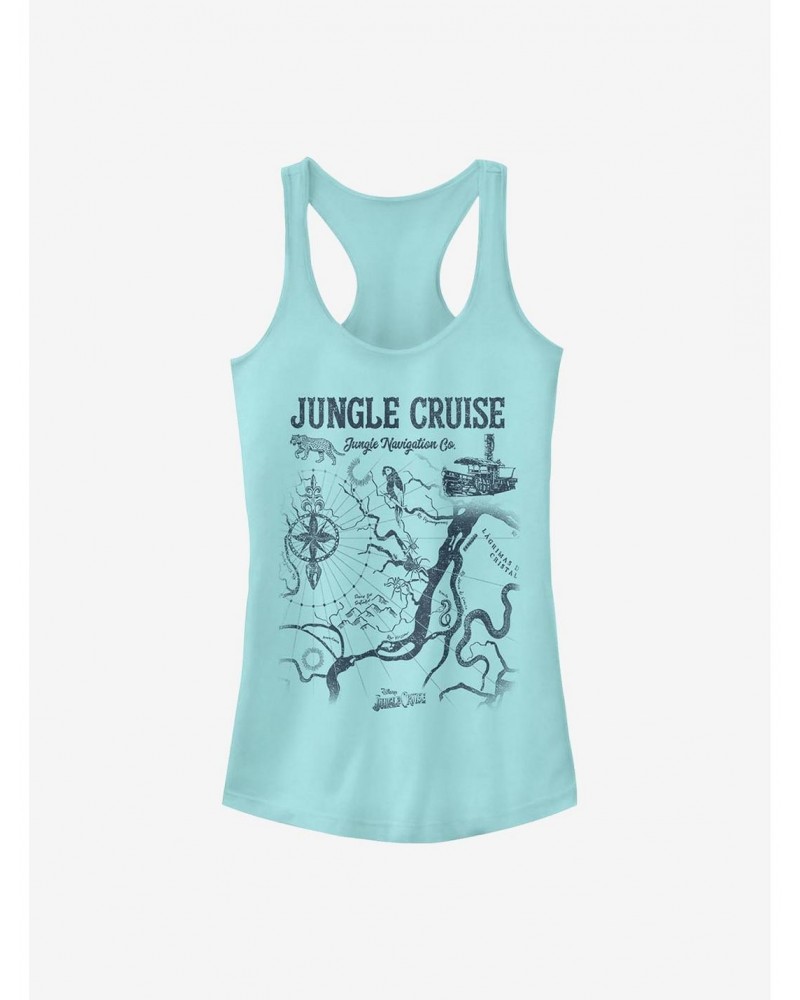 Disney Jungle Cruise Jungle Map Girls Tank $10.21 Tanks