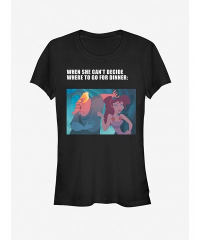 Disney Hercules Hades Dinner Meme Girls T-Shirt $9.46 T-Shirts