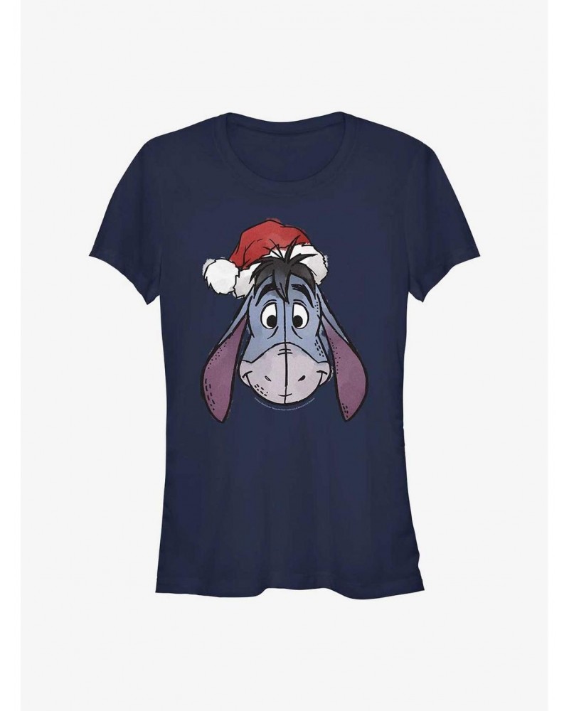 Disney Winnie The Pooh Santa Eeyore Girls T-Shirt $12.20 T-Shirts