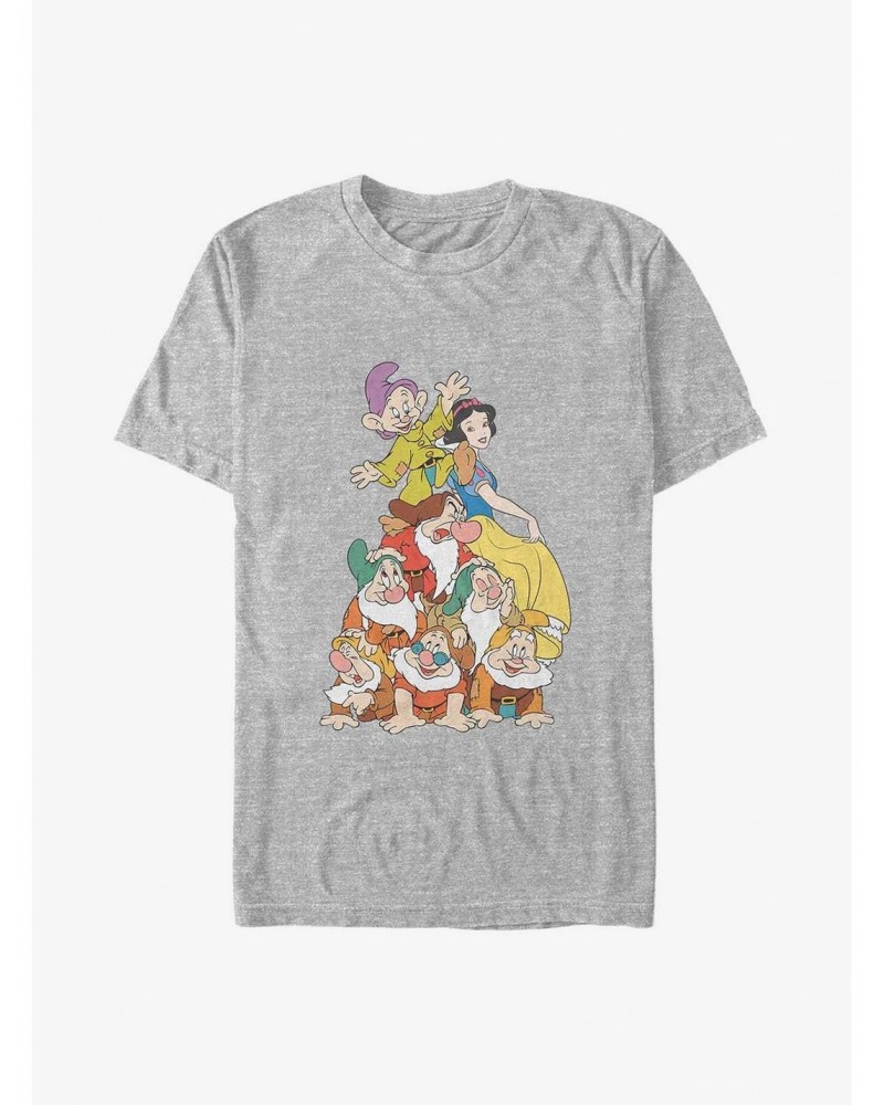 Disney Snow White and the Seven Dwarfs Squad Dwarf Stack Big & Tall T-Shirt $9.87 T-Shirts
