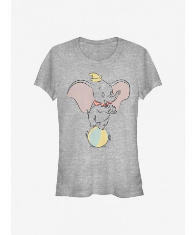 Disney Dumbo Ball Pose Girls T-Shirt $9.96 T-Shirts