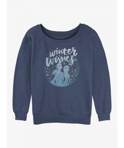 Disney Frozen 2 Winter Wishes Girls Slouchy Sweatshirt $17.71 Sweatshirts