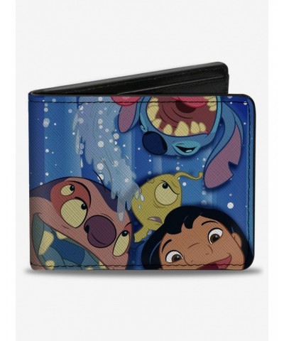 Disney100 Lilo & Stitch Characters Photo Booth Pose Bifold Wallet $8.10 Wallets
