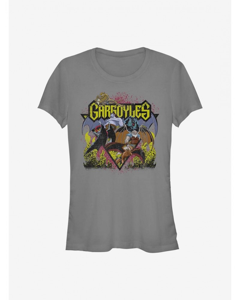 Disney Gargoyles Retro Rock Girls T-Shirt $12.45 T-Shirts