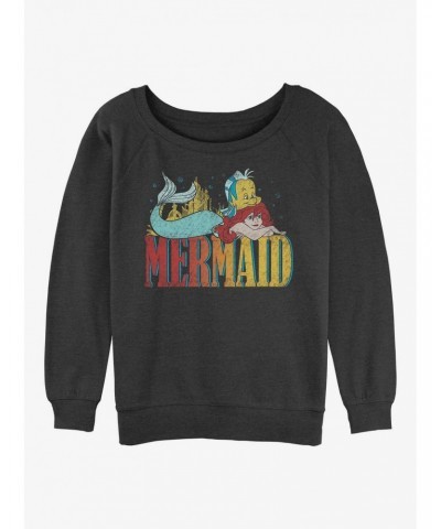 Disney The Little Mermaid Vintage Gradient Girls Sweatshirt $15.13 Sweatshirts