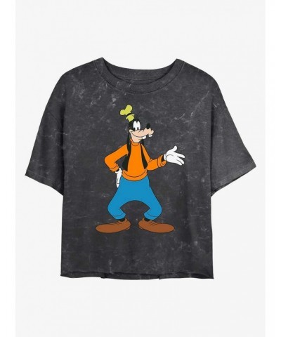 Disney Goofy Traditional Goofy Mineral Wash Crop Girls T-Shirt $11.85 T-Shirts