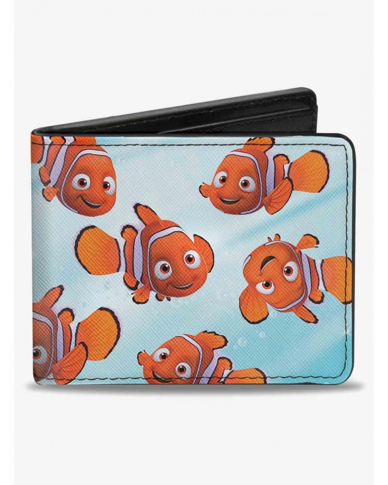 Disney Pixar Finding Nemo Swimming Bubbles Collage Bifold Wallet $10.03 Wallets
