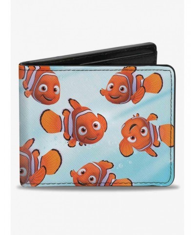 Disney Pixar Finding Nemo Swimming Bubbles Collage Bifold Wallet $10.03 Wallets