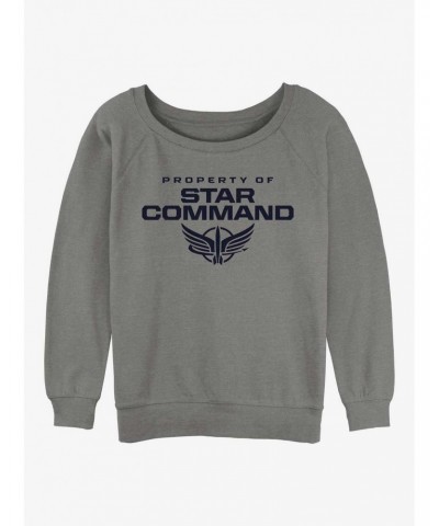 Disney Pixar Lightyear Property of Star Command Girls Slouchy Sweatshirt $16.24 Sweatshirts