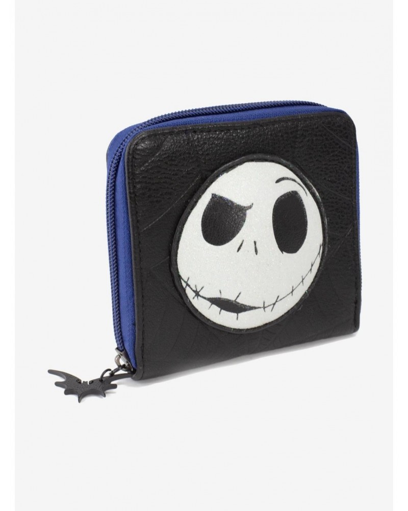 The Nightmare Before Christmas Jack Vegan Leather Zip Around Square Wallet $12.98 Wallets