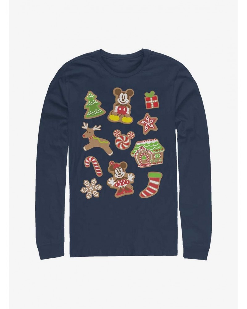 Disney Mickey Mouse Gingerbread Mouses Long-Sleeve T-Shirt $10.86 T-Shirts