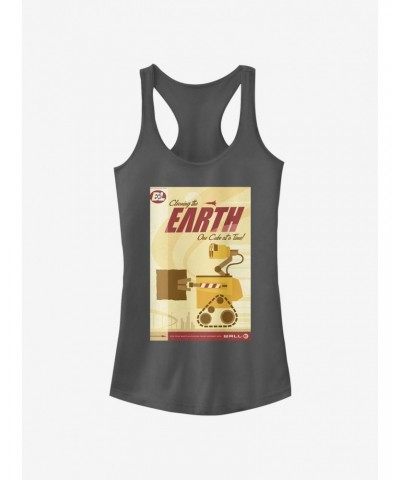 Disney Pixar Wall-E Cleaning The Earth Poster Girls Tank $7.72 Tanks