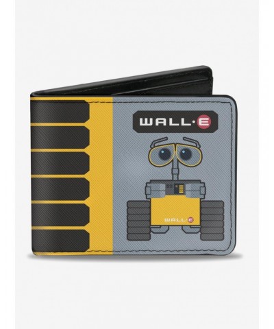 Disney Pixar Wall-E Pose Tread Solar Charge Level Icon Bi-fold Wallet $6.69 Wallets