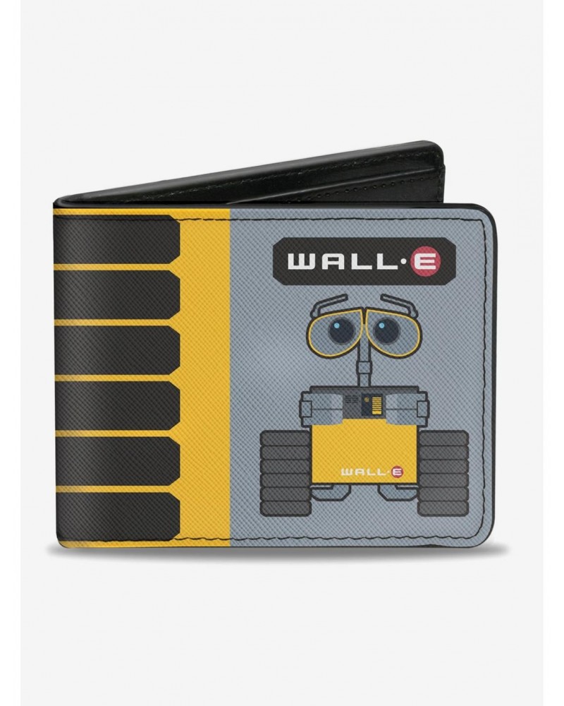 Disney Pixar Wall-E Pose Tread Solar Charge Level Icon Bi-fold Wallet $6.69 Wallets