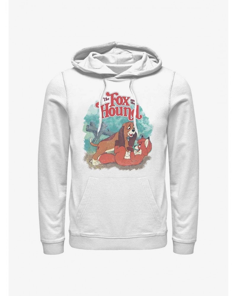 Disney The Fox and the Hound Playful Friends Logo Hoodie $22.45 Hoodies