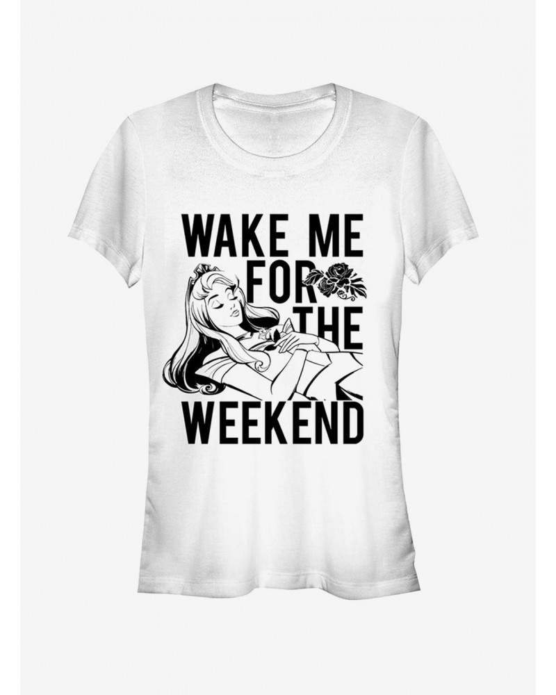 Disney Wake Me for Weekend Girls T-Shirt $10.46 T-Shirts