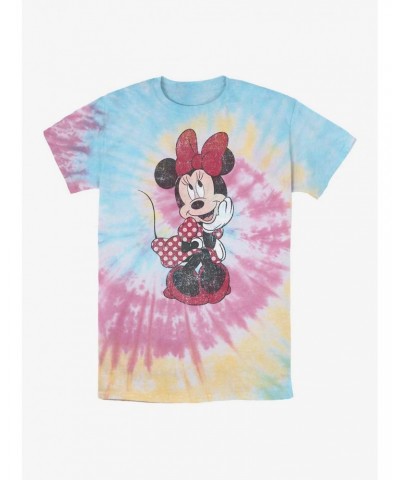 Disney Minnie Mouse Polka Dot Minnie Tie Dye T-Shirt $11.66 T-Shirts