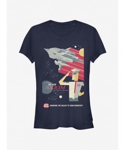 Disney Pixar Wall-E New Axiom Poster Girls T-Shirt $8.22 T-Shirts