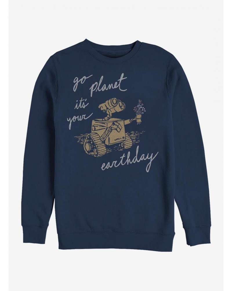 Disney Pixar Wall-E Earth Day Redux Sweatshirt $16.61 Sweatshirts