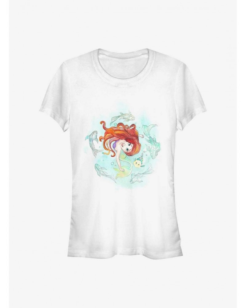 Disney The Little Mermaid Floating Bliss Girls T-Shirt $11.21 T-Shirts