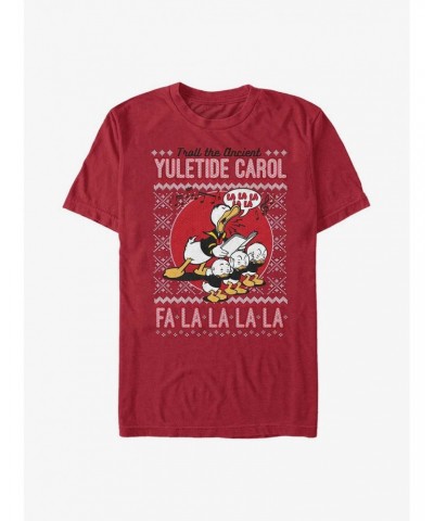 Disney Duck Tale Yuletide Donald Fa La La T-Shirt $9.56 T-Shirts