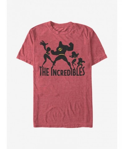 Disney Pixar The Incredibles Family Silhouette T-Shirt $11.95 T-Shirts