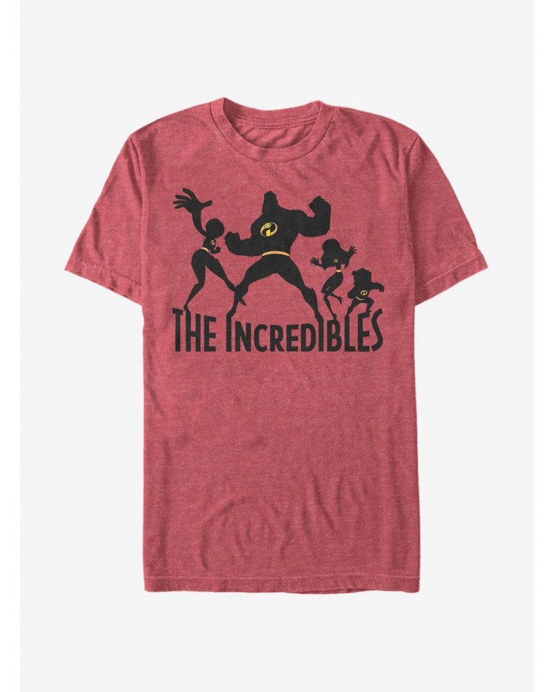 Disney Pixar The Incredibles Family Silhouette T-Shirt $11.95 T-Shirts
