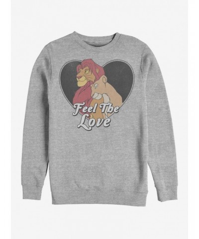Disney The Lion King Feel The Love Crew Sweatshirt $11.81 Sweatshirts