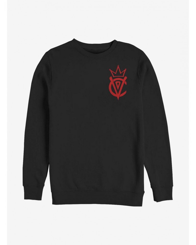 Disney Cruella Emblem Crew Sweatshirt $14.39 Sweatshirts