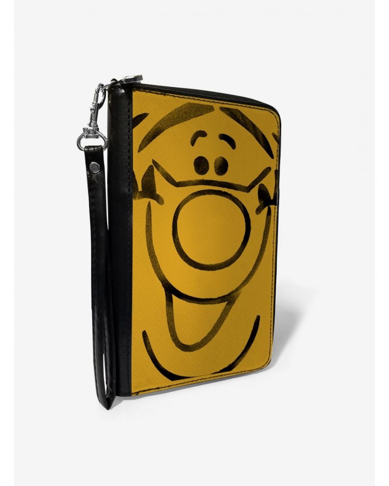 Disney Winnie the Pooh Tigger Smiling Face Close Up Zip Around Wallet $16.34 Wallets