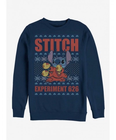 Disney Lilo & Stitch Holiday Stitch Experiment 626 Crew Sweatshirt $15.50 Sweatshirts