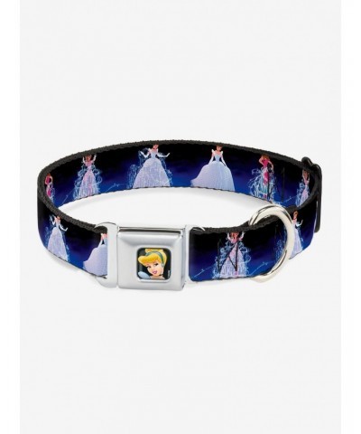 Disney Princess Cinderella Transformation Seatbelt Buckle Dog Collar $9.46 Pet Collars