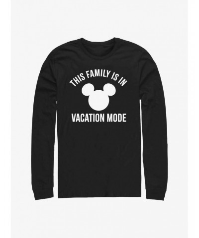 Disney Mickey Mouse Vacation Mode Long-Sleeve T-Shirt $15.46 T-Shirts