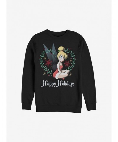 Disney Tinker Bell Happy Holidays Sweatshirt $14.39 Sweatshirts