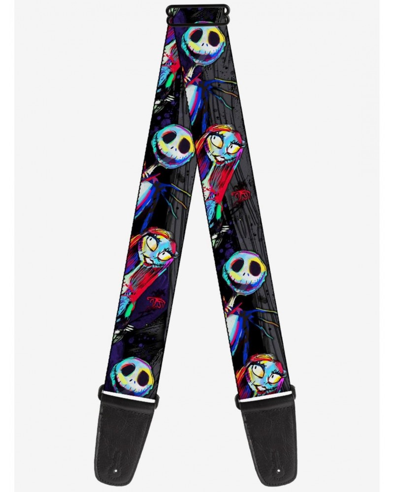 The Nightmare Before Christmas Jack Sally Pose Electric Glow Guitar Strap $9.71 Guitar Straps