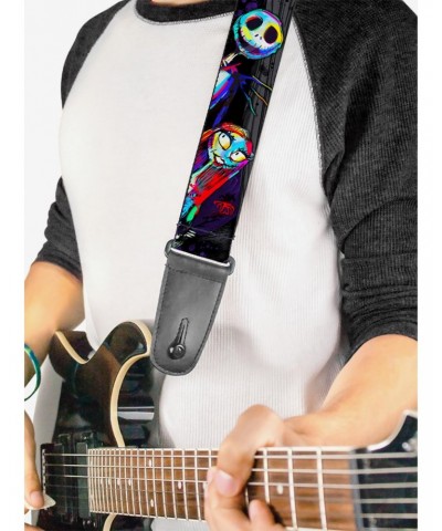 The Nightmare Before Christmas Jack Sally Pose Electric Glow Guitar Strap $9.71 Guitar Straps