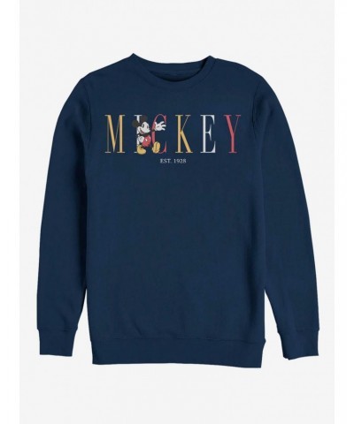 Disney Mickey Mouse Mouse Fashion Crew Sweatshirt $18.45 Sweatshirts