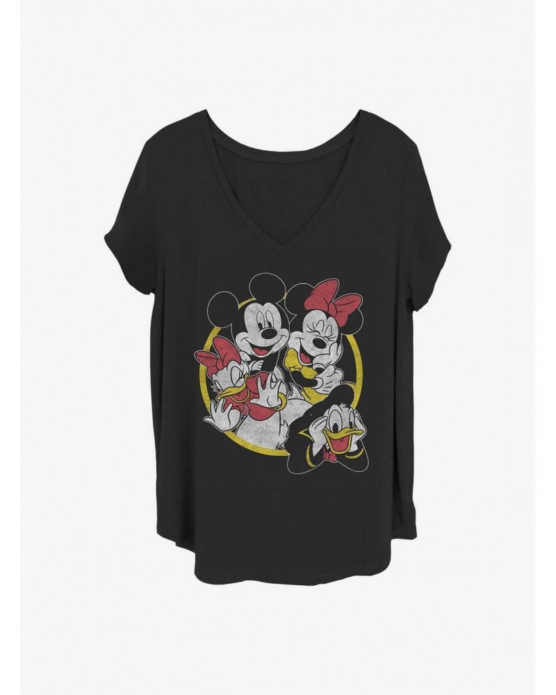 Disney Mickey Mouse Disney Group Girls T-Shirt Plus Size $9.83 T-Shirts