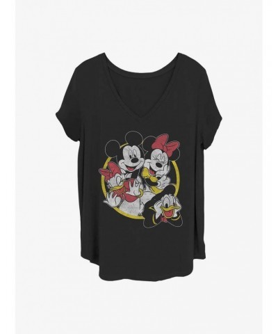 Disney Mickey Mouse Disney Group Girls T-Shirt Plus Size $9.83 T-Shirts