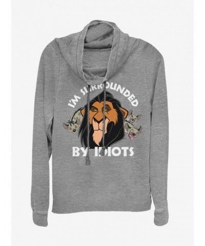 Disney The Lion King Surly Scar Cowl Neck Long-Sleeve Girls Top $13.92 Tops