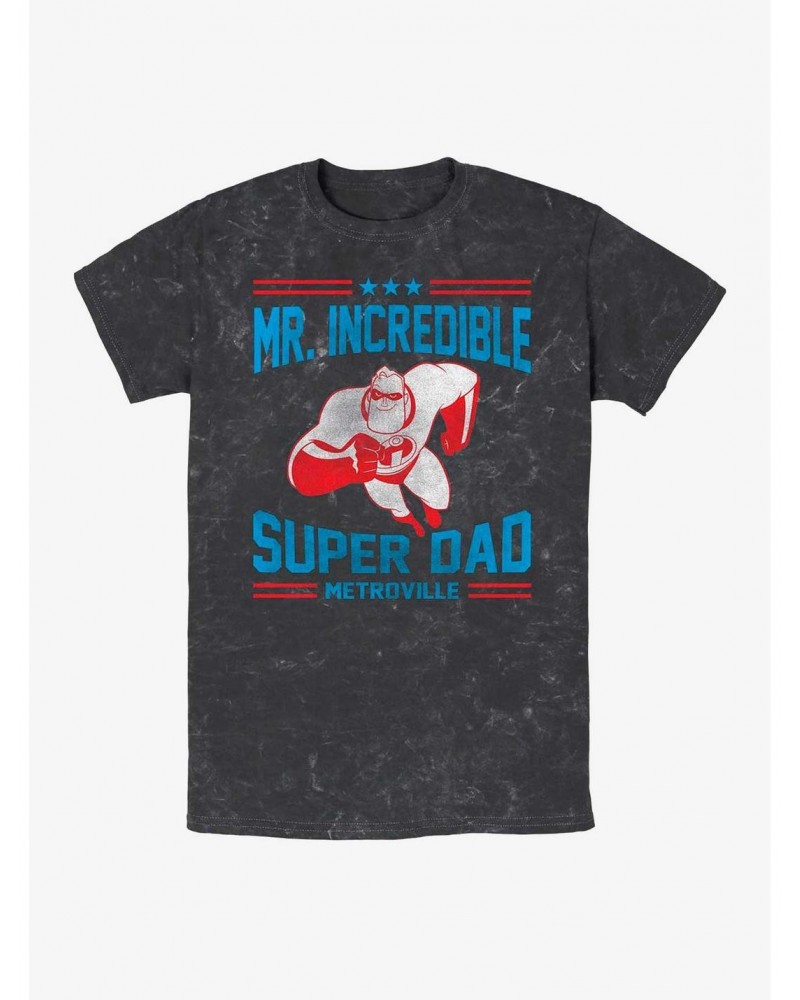 Disney Pixar The Incredibles Super Dad Mineral Wash T-Shirt $8.55 T-Shirts