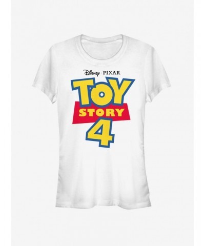 Disney Pixar Toy Story 4 Full Color Logo Girls T-Shirt $10.96 T-Shirts